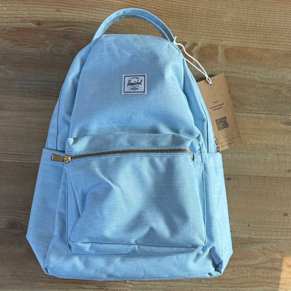 Herschel Light Blue Backpack NWT